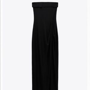 Black strapless Zara dress